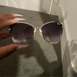 Gold and black Quay sunglasses